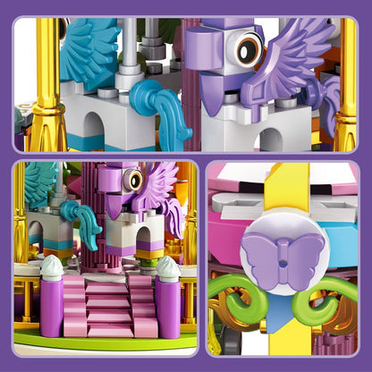 Spieluhr - Bausatz für Kinder mit Spieluhr - Ornamenten und Bausteinen – Kreatives Spielzeug zur Förderung der Feinmotorik - Si.Kreativkauf