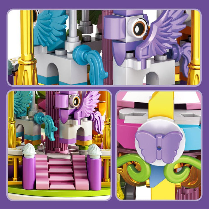 Spieluhr - Bausatz für Kinder mit Spieluhr - Ornamenten und Bausteinen – Kreatives Spielzeug zur Förderung der Feinmotorik - Si.Kreativkauf