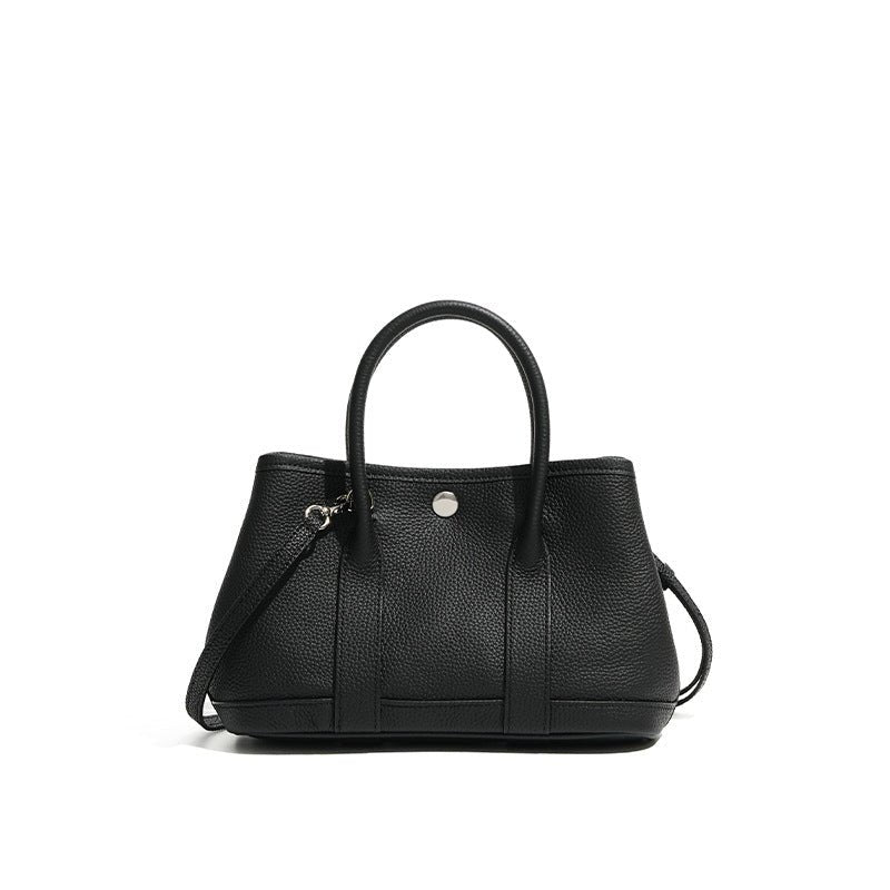 Umhängetasche Damen aus Leder - kleine Gartentasche mit verstellbarem Schulterriemen für praktische Nutzung - Si.Kreativkauf