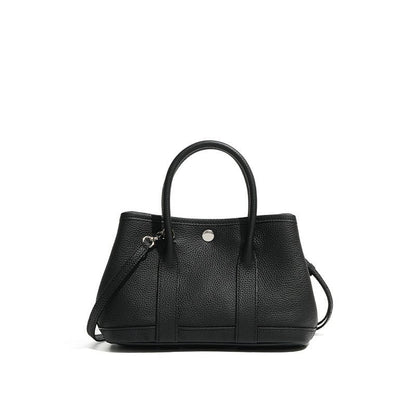 Umhängetasche Damen aus Leder - kleine Gartentasche mit verstellbarem Schulterriemen für praktische Nutzung - Si.Kreativkauf