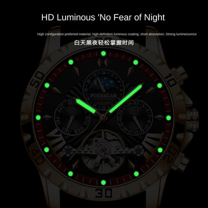 Wasserdichte Schweizer Herrenuhr mit automatischem Mechanismus für Sport und Alltag - Si.Kreativkauf